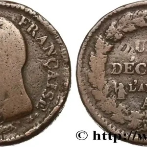 Meilleur Choix Un décime Dupré, grand module, "refrappage" du 2 décimes 1797 Paris F.128/1 fmd_595673 Modernes