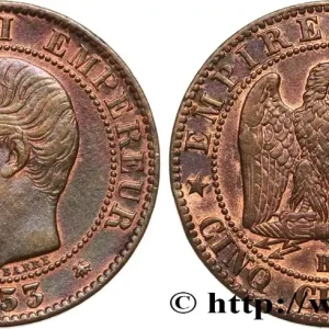 Cinq centimes Napoléon III, tête nue 1853 Strasbourg F.116/3 fmd_589392 Modernes Offre Du Jour