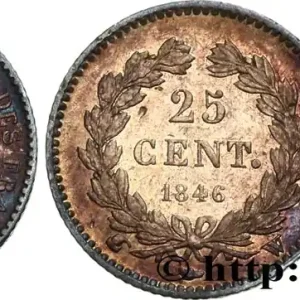25 centimes Louis-Philippe 1846 Lille F.167/8 fmd_575533 Modernes Livraison Mondiale