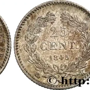 Fait Main 25 centimes Louis-Philippe 1845 Bordeaux F.167/3 fmd_575531 Modernes