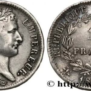 Livraison Mondiale 1 franc Napoléon Ier tête laurée, République française 1808 Lyon F.204/5 fmd_560696 Modernes