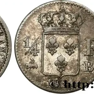 Top Vente 1/4 franc Louis XVIII 1824 Rouen F.163/32 fmd_575450 Modernes