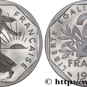 Commander Vite 2 francs Semeuse, nickel, différent dauphin, BE (Belle Épreuve) 1994 Pessac F.272/21 var. fmd_568882 Modernes