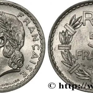 Prix Bas 5 francs Lavrillier, aluminium 1947 F.339/9 fmd_564208 Modernes