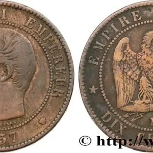 Prix Cassé Dix centimes Napoléon III, tête nue 1857 Marseille F.133/45 fmd_587901 Modernes
