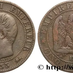 Cinq centimes Napoléon III, tête nue 1855 Lyon F.116/23 fmd_586269 Modernes Achat Immédiat