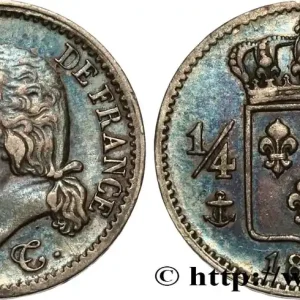 1/4 franc Louis XVIII 1822 Paris F.163/21 fmd_625428 Modernes Bon Plan