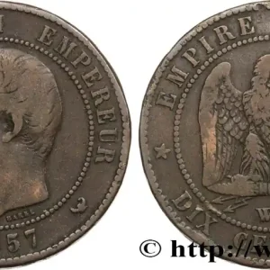 Usine Directe Dix centimes Napoléon III, tête nue 1857 Lille F.133/46 fmd_583723 Modernes