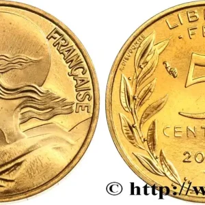 Meilleur Choix 5 centimes Marianne, BE (Belle Épreuve) 2001 Pessac F.125/45 var. fmd_585703 Modernes