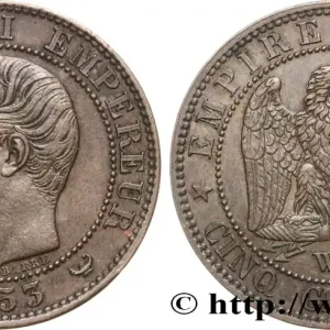 Meilleure Qualité Cinq centimes Napoléon III, tête nue 1853 Lille F.116/7 fmd_589467 Modernes