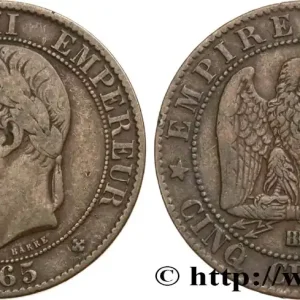Meilleur Prix Cinq centimes Napoléon III, tête laurée 1865 Strasbourg F.117/17 fmd_586362 Modernes