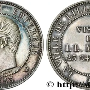 Dernier Modèle Module de dix centimes, Visite impériale à Lille les 23 et 24 septembre 1853 1853 Lille VG.3366 fmd_626421 Modernes