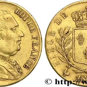 Garantie Incluse 20 francs or Louis XVIII, buste habillé 1814 Paris F.517/2 fmd_624341 Modernes