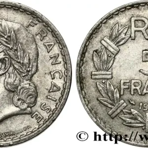 5 francs Lavrillier, aluminium 1950 Beaumont-Le-Roger F.339/21 fmd_572363 Modernes Gros Lot