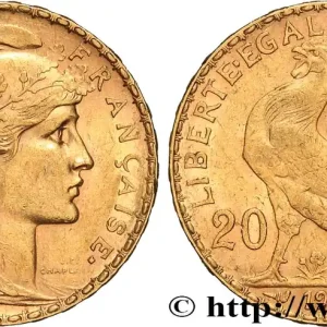 Achat Immédiat 20 francs or Coq, Liberté Égalité Fraternité 1908 Paris F.535/2 fmd_630804 Modernes