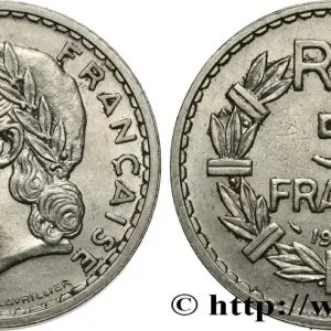 Exclusif 5 francs Lavrillier, nickel 1937 F.336/6 fmd_608349 Modernes