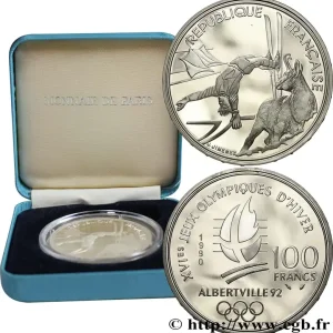 Offre Exclusive Belle Épreuve 100 francs - Ski acrobatique / Chamois 1990 Paris F5.1610 1 fmd_617868 Modernes
