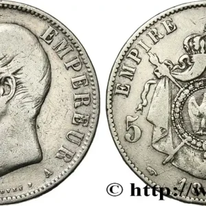 5 francs Napoléon III, tête nue 1855 Paris F.330/3 fmd_618543 Modernes Vente Flash