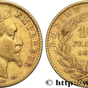 10 francs or Napoléon III, tête laurée, type définitif à grand 10 1863 Strasbourg F.507A/4 fmd_620638 Modernes Paiement Sécurisé
