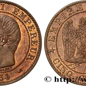 En Vogue Cinq centimes Napoléon III, tête nue 1854 Paris F.116/8 fmd_605190 Modernes