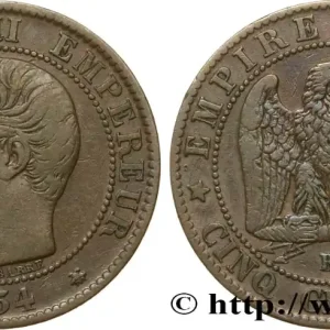 Prix Promo Cinq centimes Napoléon III, tête nue 1854 Strasbourg F.116/10 fmd_605229 Modernes