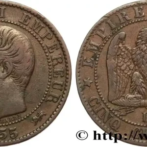 Cinq centimes Napoléon III, tête nue 1855 Lyon F.116/22 fmd_591672 Modernes Livraison Express