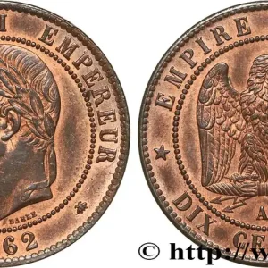 Nouvel Arrivage Dix centimes Napoléon III, tête laurée 1862 Paris F.134/7 fmd_622610 Modernes