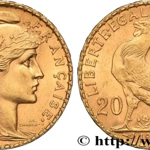 20 francs or Coq, Dieu protège la France 1904 Paris F.534/9 fmd_630797 Modernes Meilleur Choix