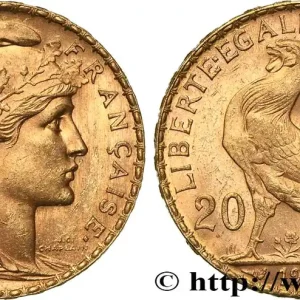 20 francs or Coq, Liberté Égalité Fraternité 1908 Paris F.535/2 fmd_624379 Modernes Offre Spéciale