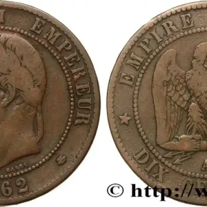 Top Qualité Dix centimes Napoléon III, tête laurée 1862 Paris F.134/7 fmd_597829 Modernes