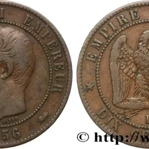 Dix centimes Napoléon III, tête nue 1856 Lyon F.133/37 fmd_593463 Modernes Réduction