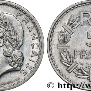 5 francs Lavrillier, aluminium 1948 Beaumont-Le-Roger F.339/15 fmd_622890 Modernes Acheter Direct