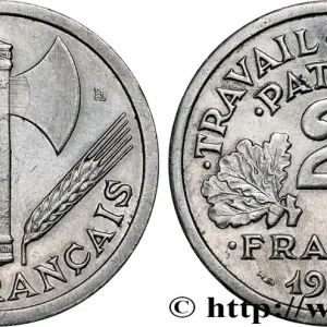 Garantie Incluse 2 francs Francisque 1943 Beaumont-Le-Roger F.270/3 fmd_622809 Modernes