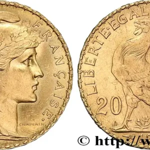 20 francs or Coq, Liberté Égalité Fraternité 1913 Paris F.535/7 fmd_628313 Modernes Acheter Direct