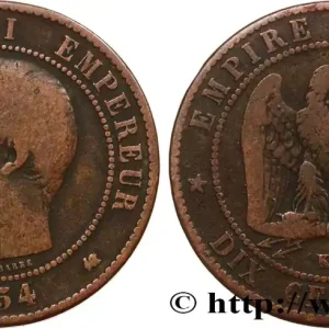 Dix centimes Napoléon III, tête nue 1854 Bordeaux F.133/16 fmd_573252 Modernes Nouvelle Collection