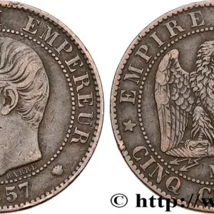 Expédition Rapide Cinq centimes Napoléon III, tête nue 1857 Marseille F.116/42 fmd_583107 Modernes